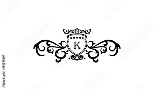 Luxury Classical Retro Logo K