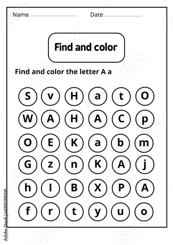 letter a worksheets for kindergarten - learning letter a activities - Lesson plan for letter A -writing letter a worksheet  