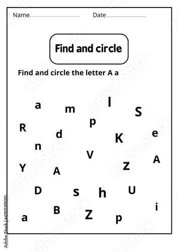 letter a worksheets for kindergarten - learning letter a activities - Lesson plan for letter A -writing letter a worksheet  