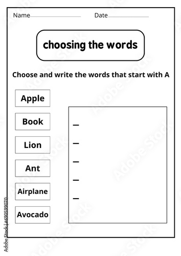 letter a worksheets for kindergarten - learning letter a activities - Lesson plan for letter A -writing letter a worksheet  