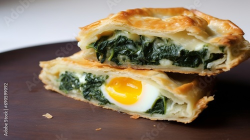 Savory Pascualina: Minimalist Elegance in Spinach and Egg Pie