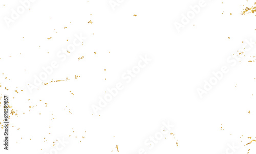 Abstract golden confetti falling down bokeh glitter and zigzag ribbon on transparent background. Design for holyday and celebration background.