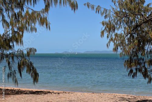 Idyllic tropical paradise, Geoffrey Bay, Mgnetic Island, QLD, Australia photo