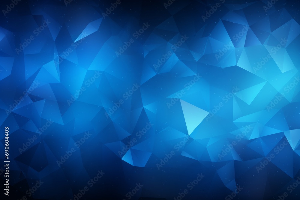 Fototapeta premium Dark blue abstract concept polygonal tech background