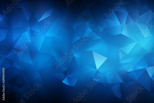 Dark blue abstract concept polygonal tech background