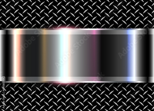 Metallic silver background ...