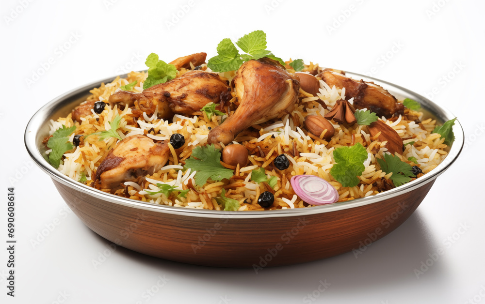 Delicious Chicken Biryani in Indian Restaurant Delicious Chicken Biryani in Indian Restaurant