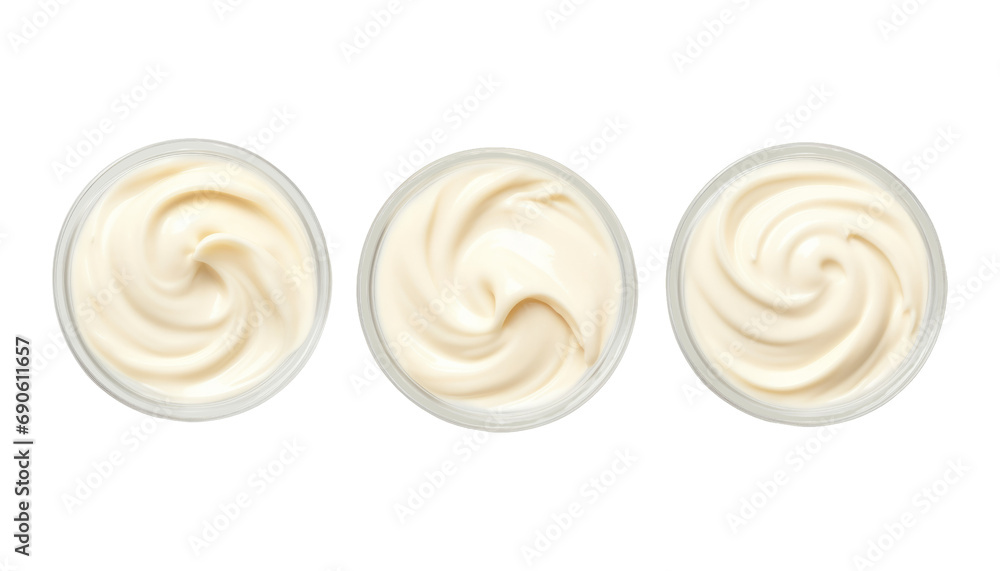 cream in bowl isolated on transparent background cutout cream in bowl isolated on transparent background cutout