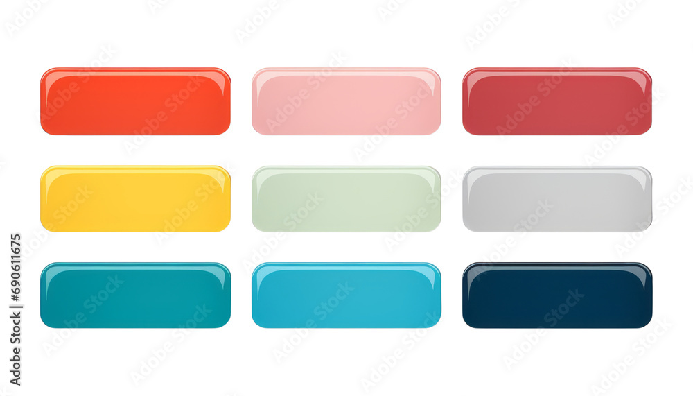 set of color square sticker isolated on transparent background cutout set of color square sticker isolated on transparent background cutout