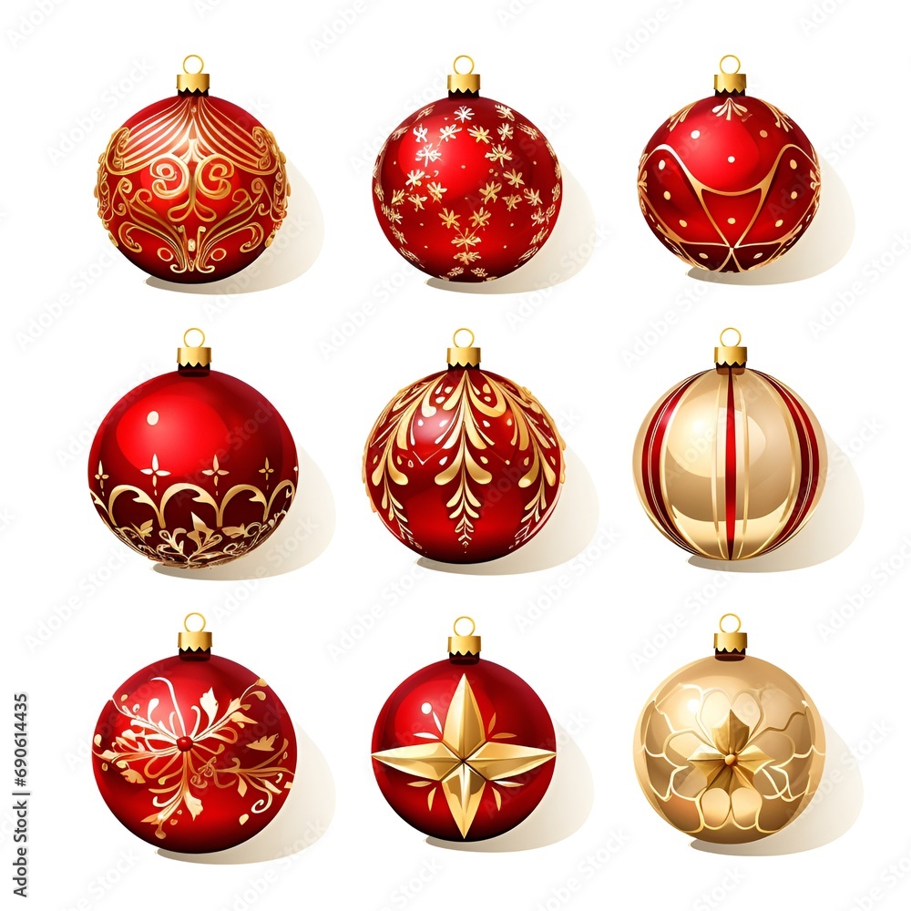 set of christmas balls set of christmas balls