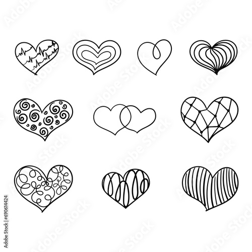 Love icon vector. Heart icon vector. Like icon vector.