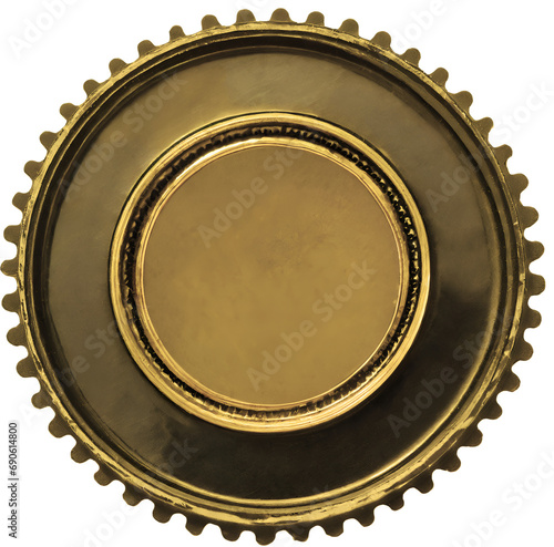 gold medal isolated on white