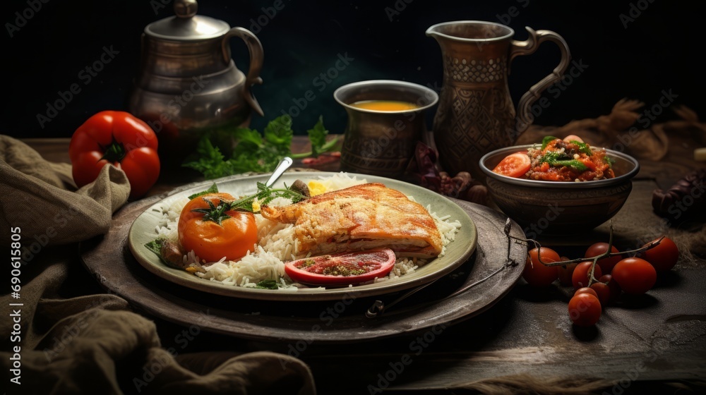 food photography, yummy Umm Ali, high quality, 16:9