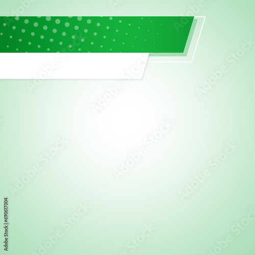 background and green banner bar dot
