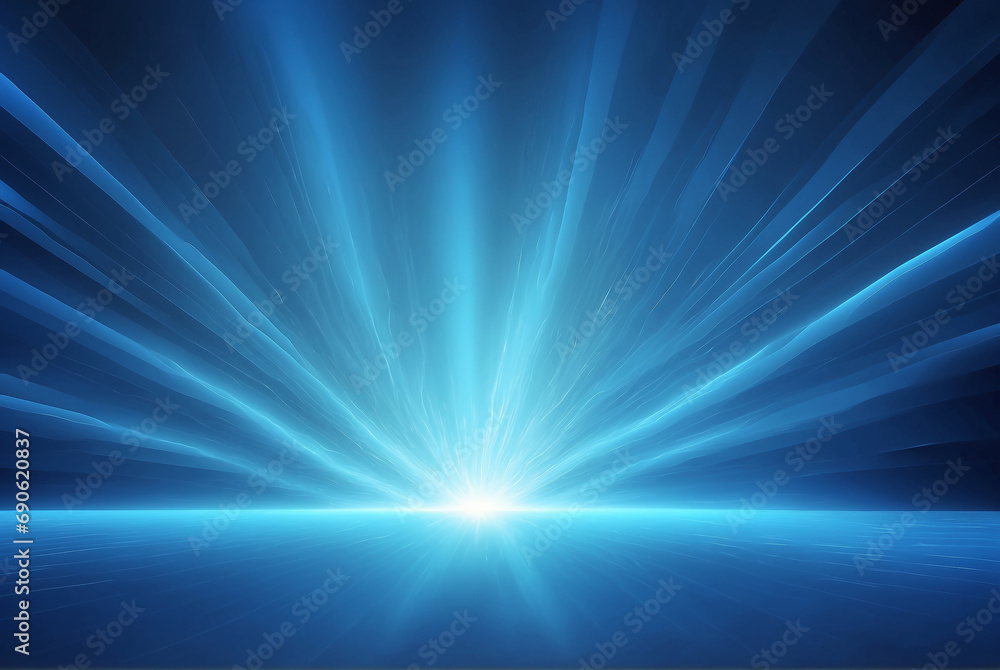Obraz premium light ray scattered blue background
