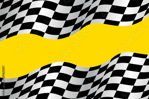 racing checkered flag background © AinStory