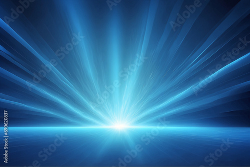  light ray scattered blue background