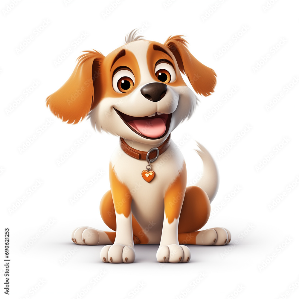 Happy dog illustration Happy dog illustration