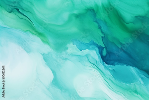 Wallpaper Mural Abstract watercolor paint background by teal color blue Torontodigital.ca