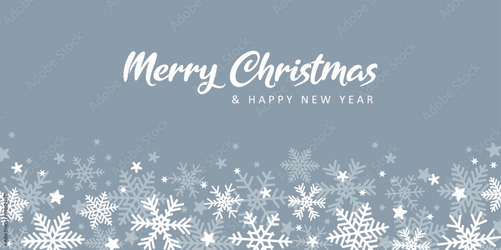 bright banner christmas card with snowflake border vector illustration bright banner christmas card with snowflake border vector illustration