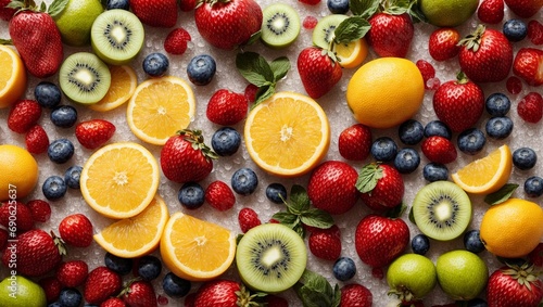 A Colorful Assortment of Fresh Fruit on a Table