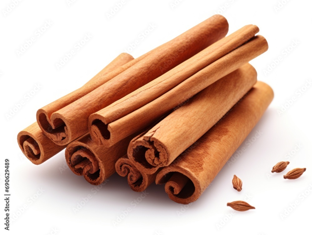 Cinnamon isolated on white background Cinnamon isolated on white background