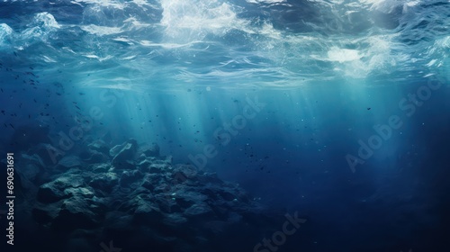underwater scene with world © Zain Graphics