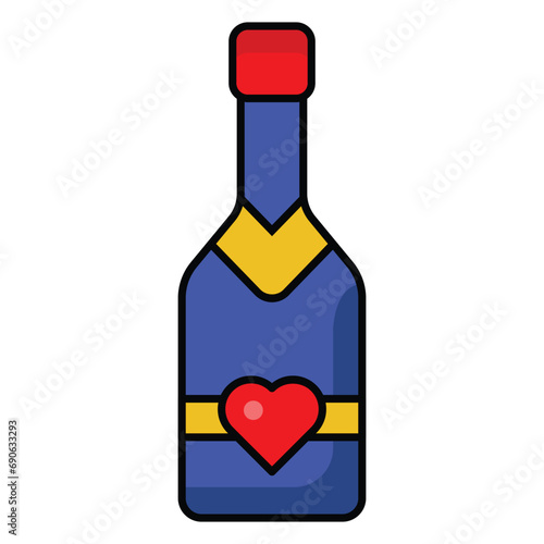  Bubbly beverage for toasting special occasions.