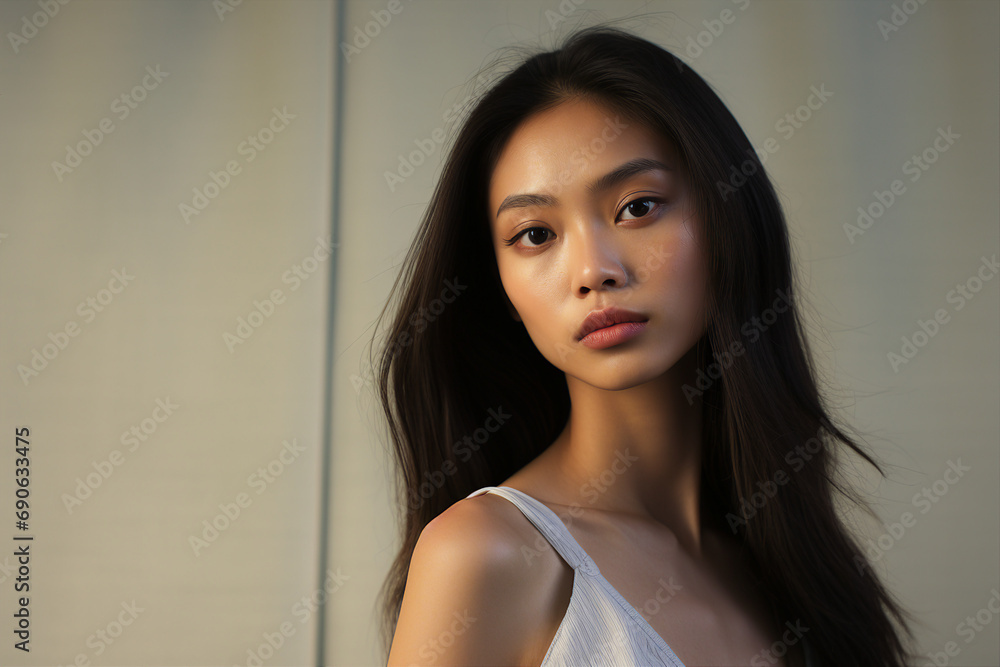 Photography of a charming stunning lady made with generative ai technology Photography of a charming stunning lady made with generative ai technology
