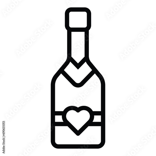  Bubbly beverage for toasting special occasions.