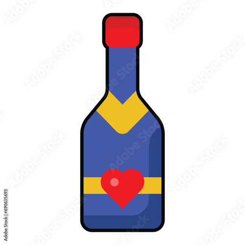  Bubbly beverage for toasting special occasions.