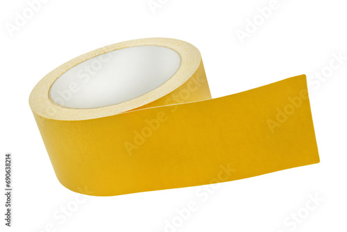 Double-sided adhesive tape isolated on transparent background PNG cut out photo