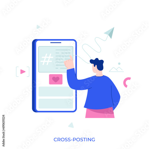 Flat Character Business Concept