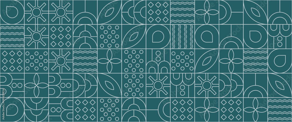 Green and white vector modern banners with abstracts outline nature shapes geometric mosaic Green and white vector modern banners with abstracts outline nature shapes geometric mosaic