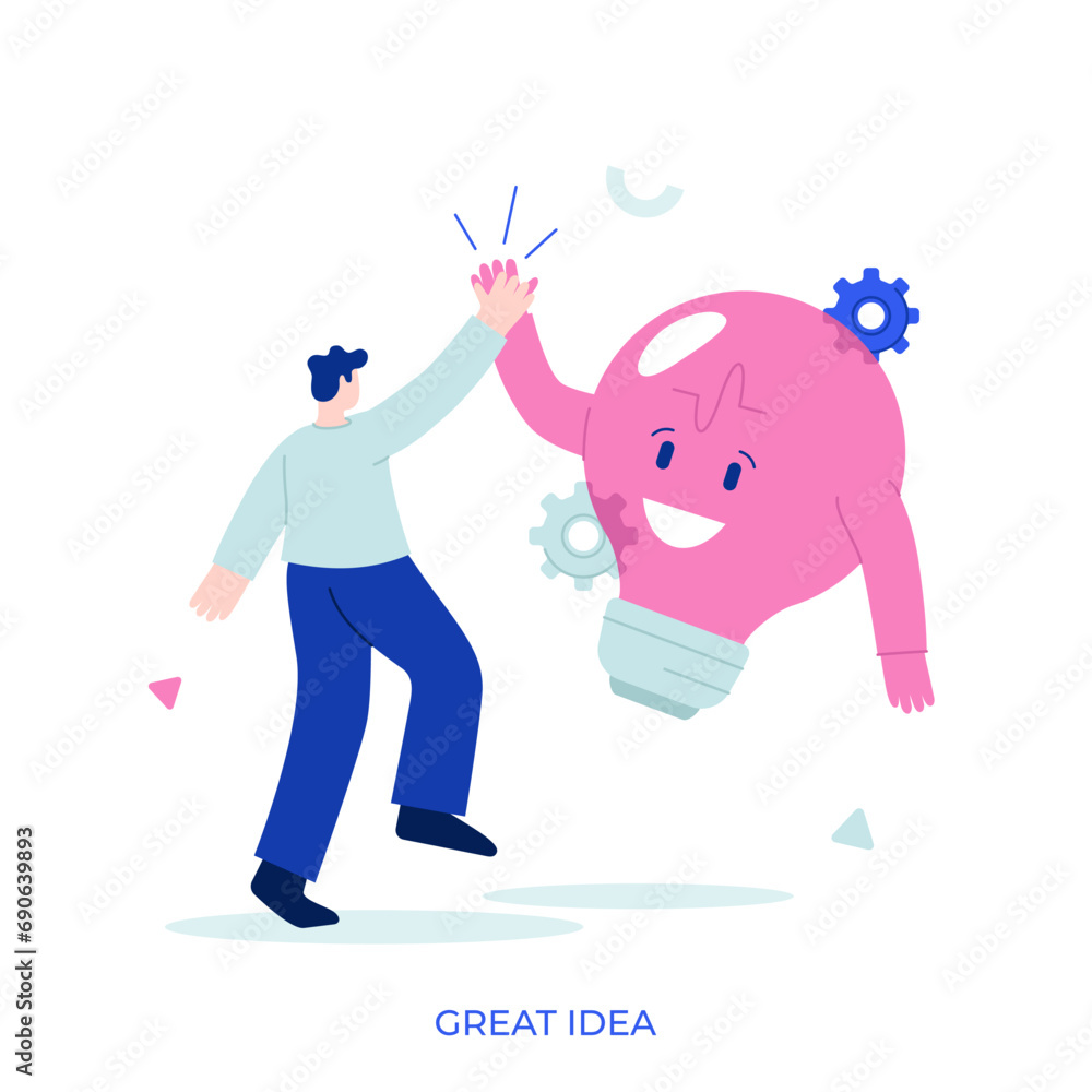 Flat Character Business Concept Flat Character Business Concept
