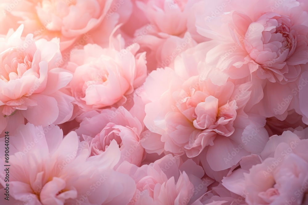 Close-up of delicate pink peonies, a symbol of spring and romance, ideal for floral and nature themes.

