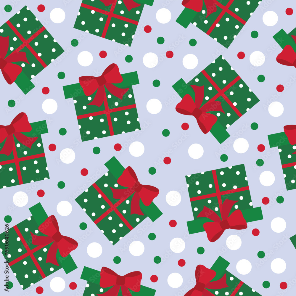 christmas seamless pattern with gift box christmas seamless pattern with gift box