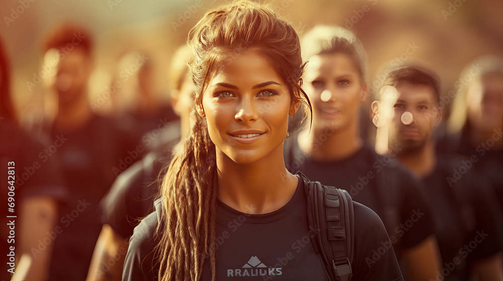 Women participate in summer adventure activities.