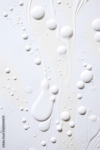 Abstract minimalistic white splatters or droplets background