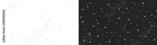 background decoration is stardust, shiny glitter. shining snowflakes on a transparent background 