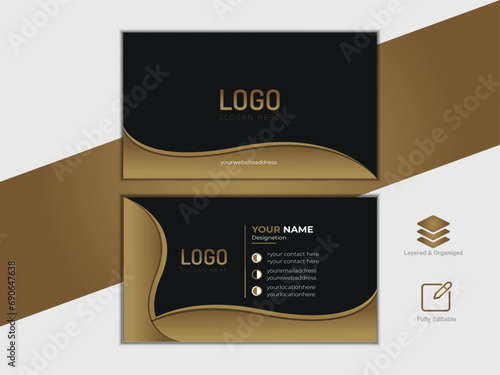 Vector Professional and Corporate Business Card or visiting card design