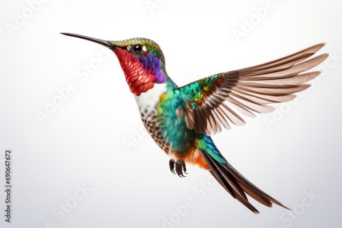 Hummingbird isolated on transparent or white background