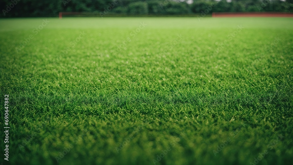 A Soccer Field With a Green Grass Field