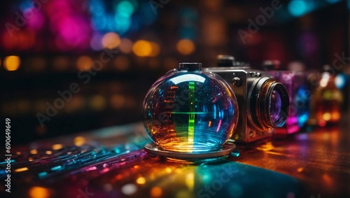 Close-Up of a Camera on a Table