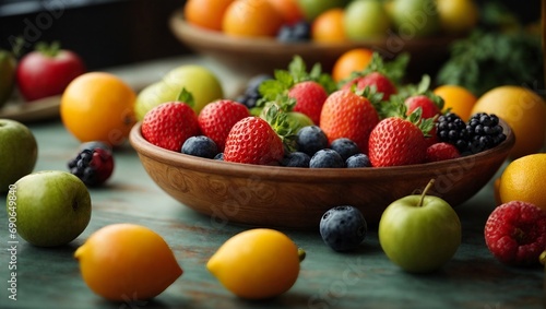 A Colorful Assortment of Fresh Fruits