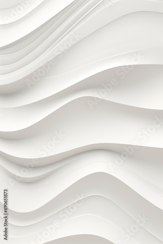 Minimalistic wavy lines in different shades of white background 