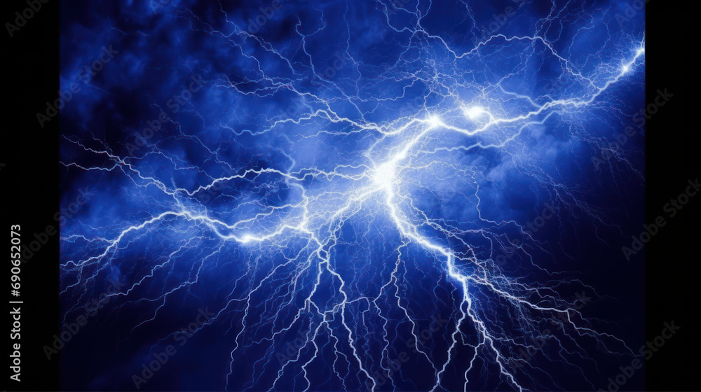 Electric Fury: Unornamented Lightning Strike Illustration Electric Fury: Unornamented Lightning Strike Illustration