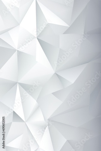 Minimalistic white polygonal shapes background
