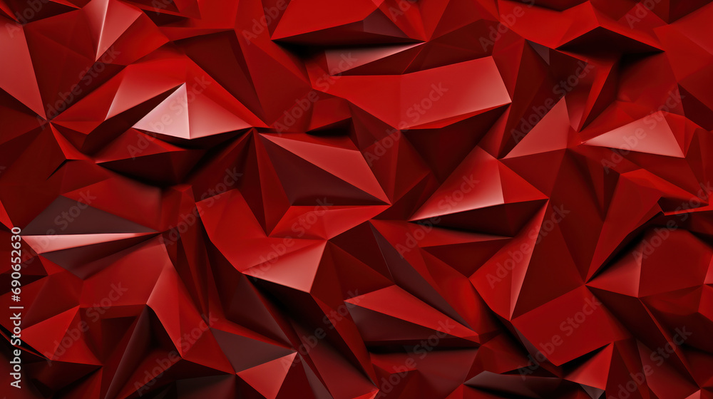 Red Triangle Panorama: Dynamic Solid Shapes Display Red Triangle Panorama: Dynamic Solid Shapes Display