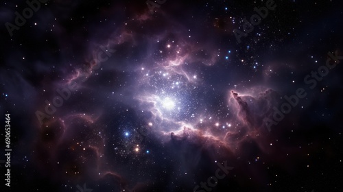 exploration of the Small Magellanic Cloud galaxy in deep space,